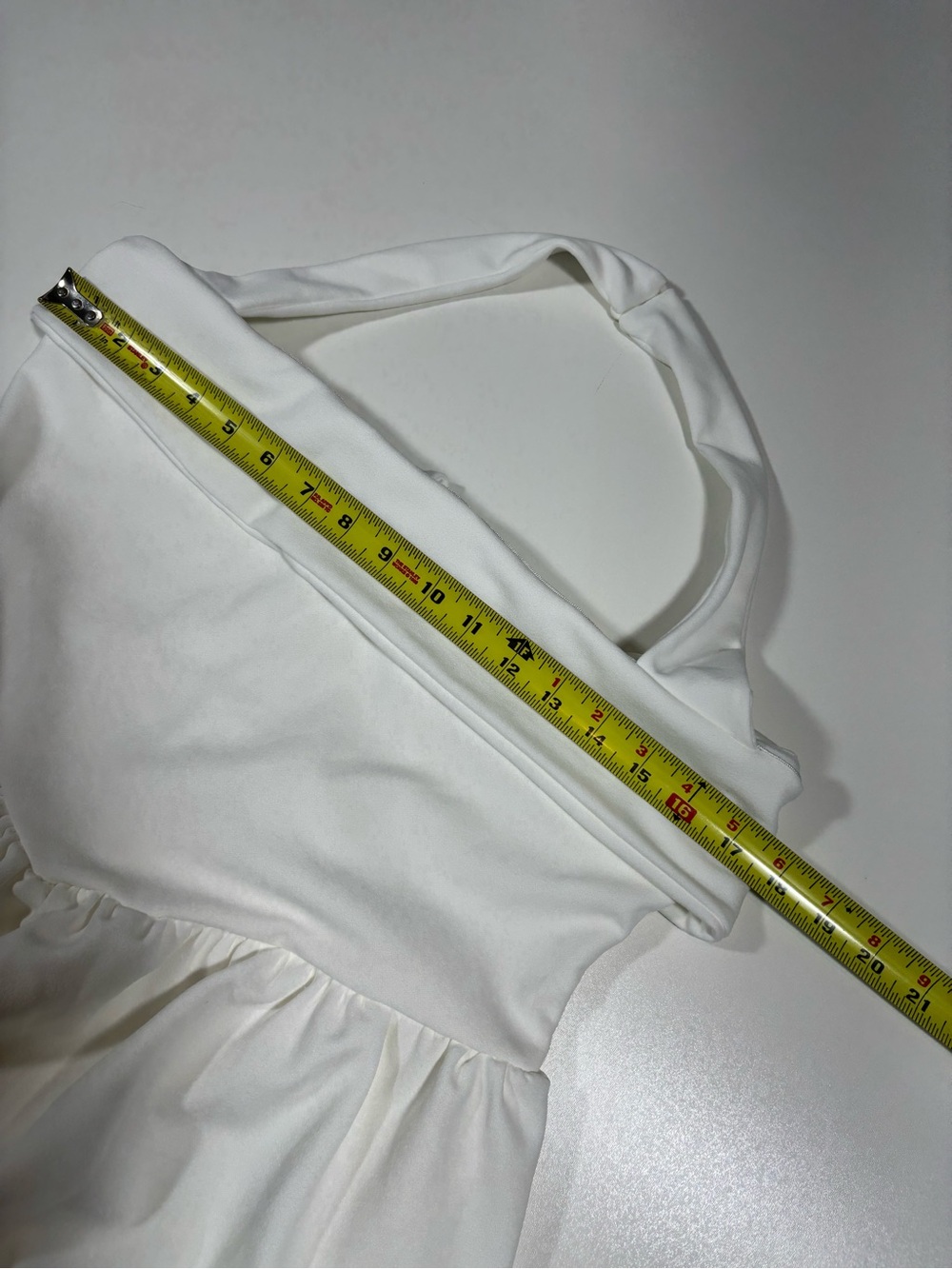 Lulus Telia White Halter Basque Waist Maxi Dress Size XL Wedding Gown Bride - Picture 7 of 9